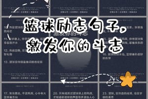 初学者必看的篮球训练励志故事:如何通过激励人心的故事提升训练动力